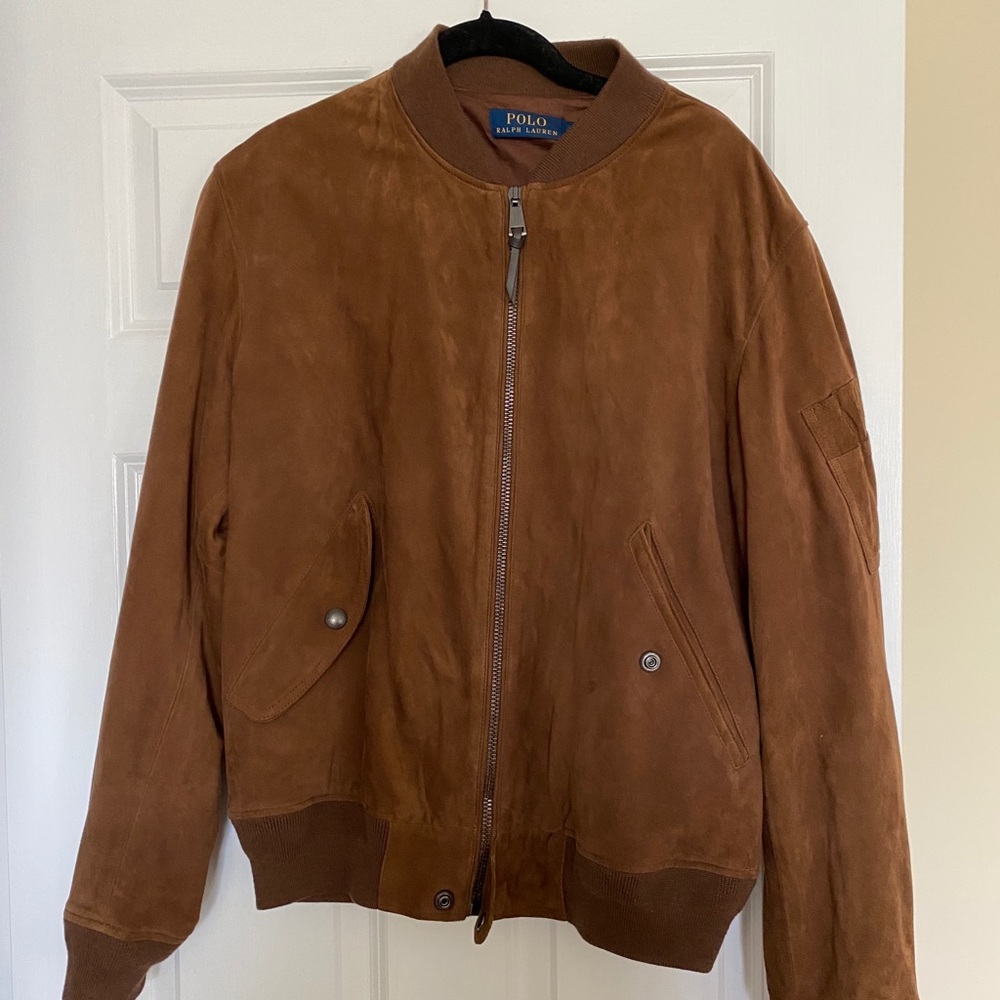 NWT bomber suede jacket